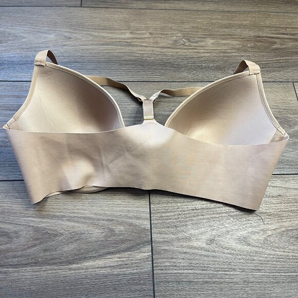 ThirdLove 24/7 Classic Racerback Bra Women's 38D Front Clasp Beige Adjustable - Picture 3 of 9